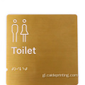 Signage Braille Braille personalizado Ada Metal para negocios